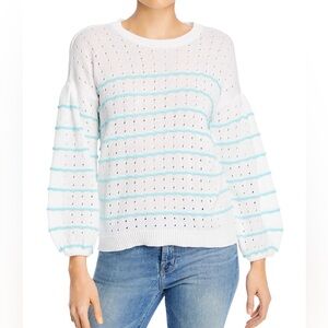 Design History striped balloon-sleeve sweater used 1 purchase at Bloomingdale’s